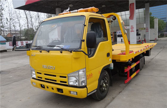 ISUZU 4X2 100HP Wrecker Tow Truck 4.2 Meters Flatbed Accident Recovery Truck