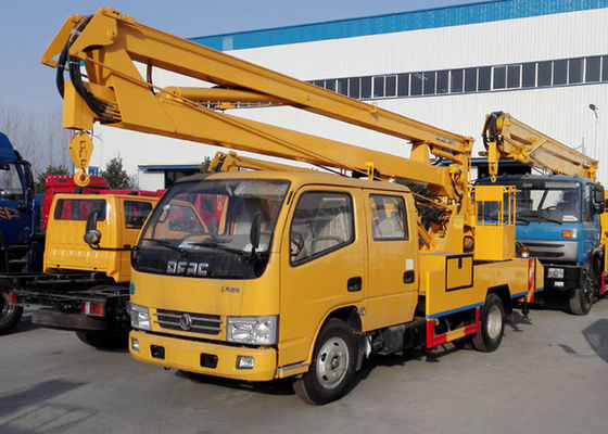 Telescopic Type Aerial Lift Platform Truck / Truck Mounted Boom Lift Vehicle
