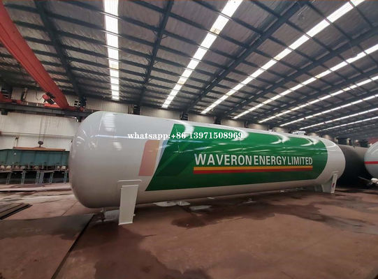 50 Tons Liquid Propane Gas LPG Gas Storage Tank Vapor Outlet DN50 With All Station
