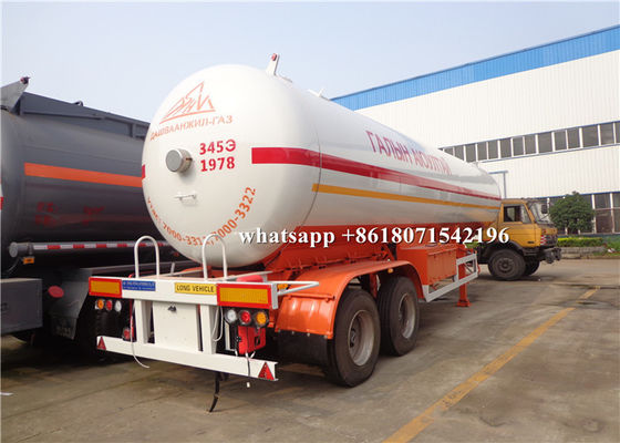 2 Axle 40000 Liters Liquid Propane Cylinder Truck Q345r And Q370r Tanker Material