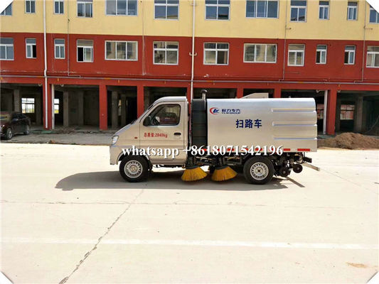 2CBM Mini Street Sweeper Truck , Street Washing Truck Stainless Steel 304 Material