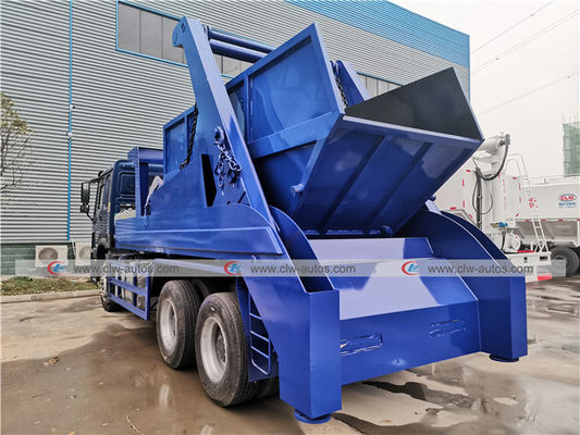 Carbon Steel Bin SINOTRUK 6x4 Waste Removal Trucks
