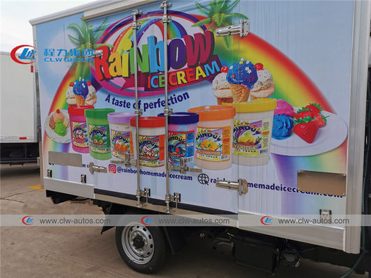 1000kg 90 Km/H Refrigerator Van Truck Ice Cream Delivery