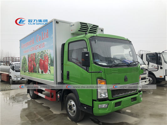 SINOTRUK HOWO Refrigerated Van Truck Thermo King Refrigerator Unit Meat Fish Vegetable Fruit Transport Truck