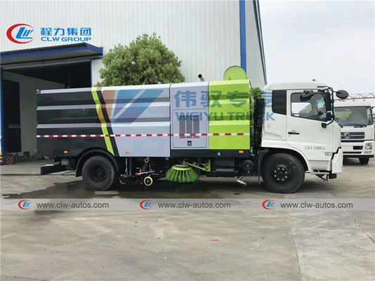 Dongfeng 190hp Vacuum Sweeper Truck With 2000L Water Tank
