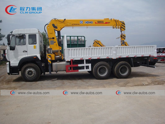 6*4 HOWO Truck Mounted 8T Straight Telescopic Boom Crane