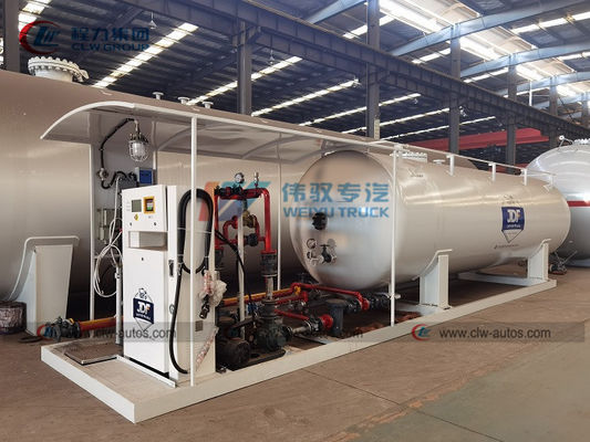 10T 20000L LPG Gas Storage Tank With Dispenser Machine