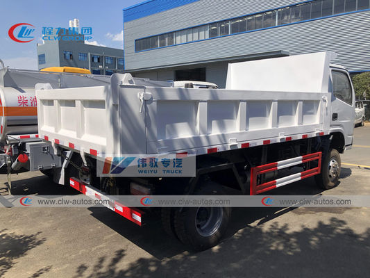 4X4 Full Wheel Driving 5T Dongfeng Dump Truck With Middle Tipping