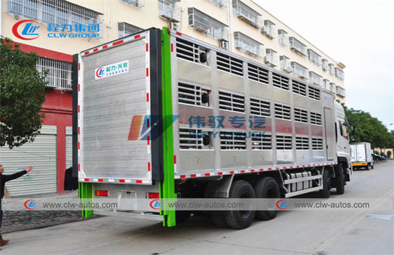 Aluminum Alloy Dongfeng 8X4 120 Units Animal Transport Truck