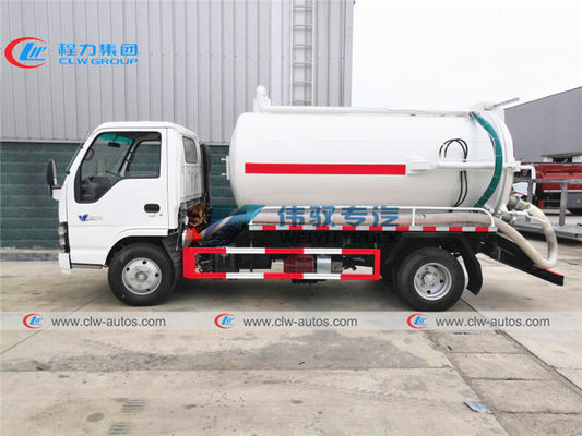 Left Hand Drive ISUZU 6CBM Sewer Vacuum Truck