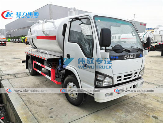 Left Hand Drive ISUZU 6CBM Sewer Vacuum Truck