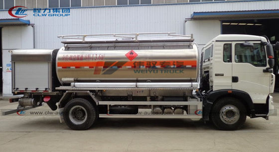 Sinotruk Howo 15000L Aluminum Alloy Helicopter Fuel Dispenser Truck