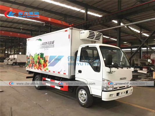 ISUZU 3T 4T Refrigerated Van Truck For Ice Cream Delivery