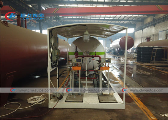 5300 gallon 20000L 10MT LPG mobile filling station 10tons LPG skid station for African market