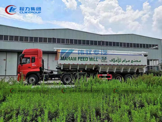 Dongfeng 50cbm 60cbm Semi Trailer Truck For Poultry Food Transport