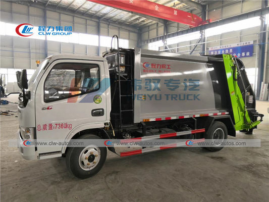 LHD Dongfeng 120HP 5t Compressed Garbage Truck