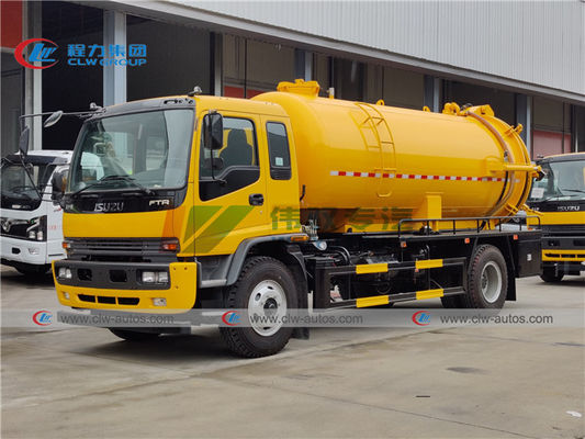 ISUZU FTR 12T Vacuum Sewer Jetter Truck With Jurop PN130D Pump