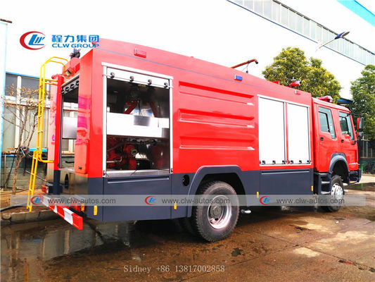Sinotruk Howo 4X4 Offroad Fire Rescue Truck With Diesel Engine