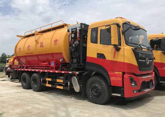 Dongfeng Tianlong 6X4 16cbm Vacuum Sewer Jetting Truck