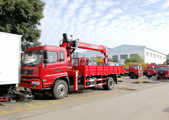 Dongfeng Tianjin 4x2 6 Wheeler Truck Mounted CLW Straight Boom Crane