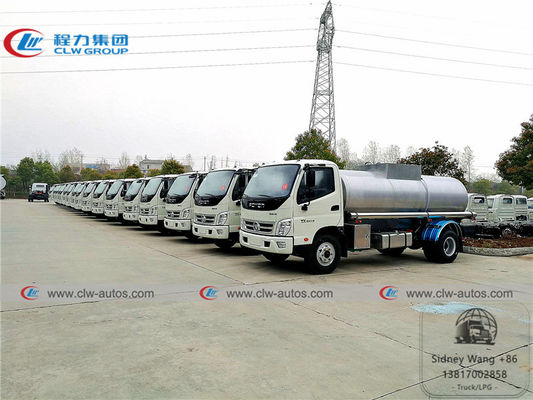 Foton 5000L SS 304 2B Water Bowser Truck For Drinking Water Transport