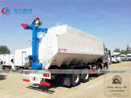 Sanhuan 8x4 40m3 Electrical Auger Discharge Bulk Feed Truck